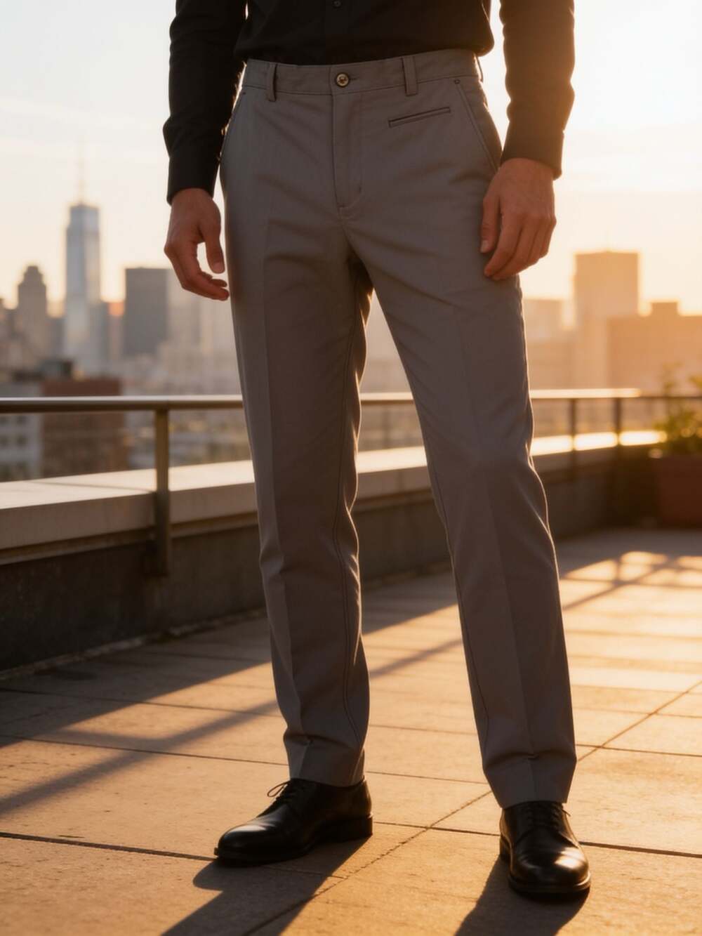OGIO Men's Dress Performance Pants, Grey, 36x32